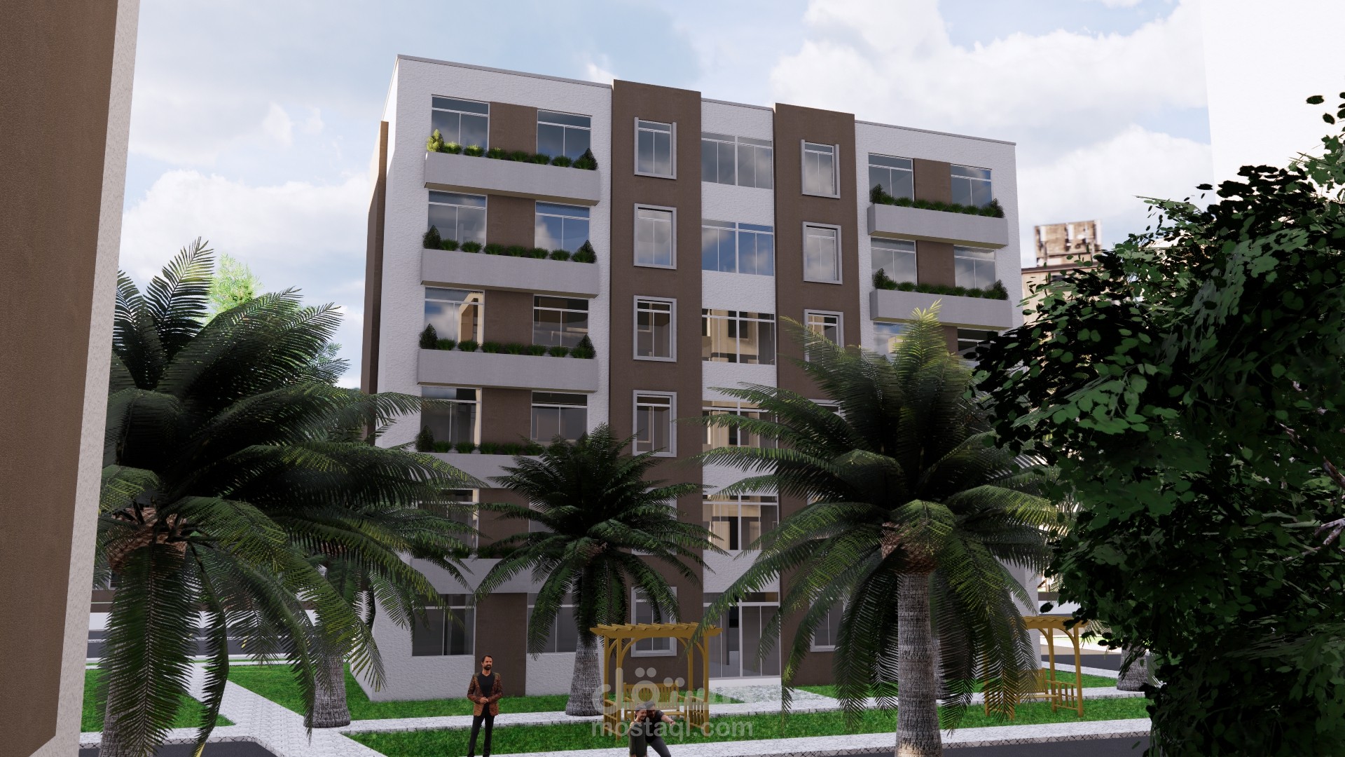 كمبوند سكني كامل علي مساحه 5600 متر بالشيخ زايد بمصر