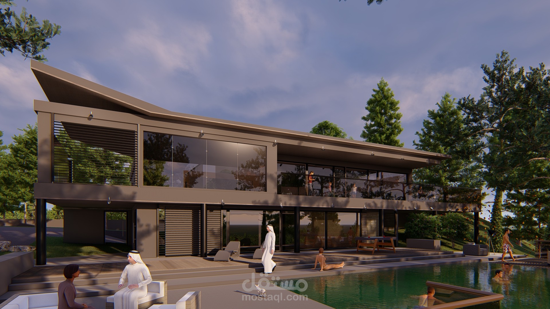 فيللا مودرن بمسبح خاص بالاردن