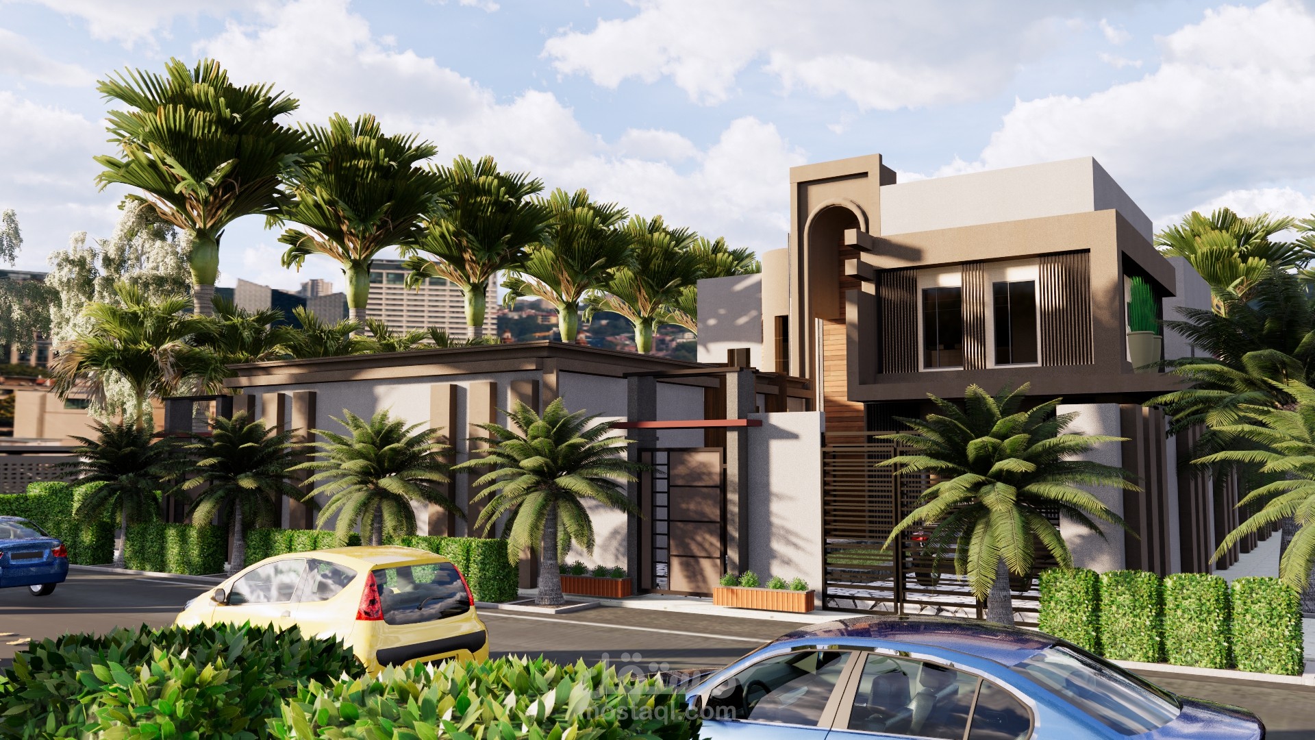 تصميم واجهات لفيللا بالمدينة المنورة