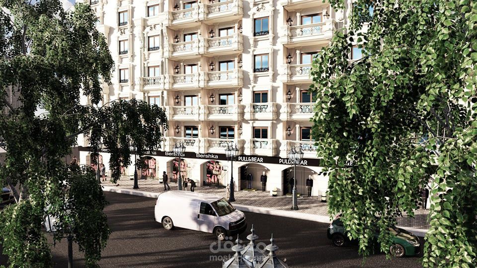 تصميم لبرج سكني ومحلات علي الطراز الكلاسيكي بالمعادي مصر