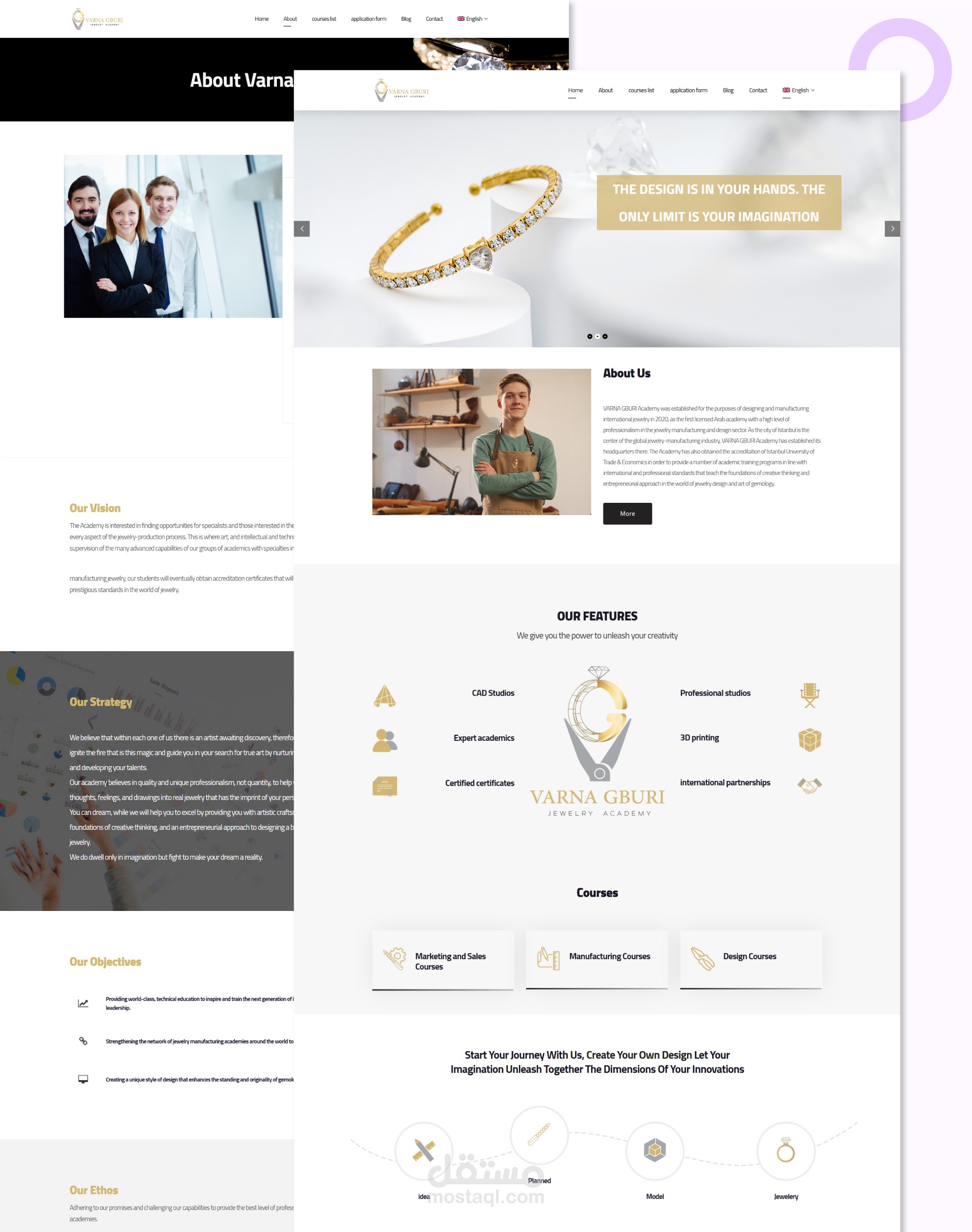 Website Design for Varna Academy