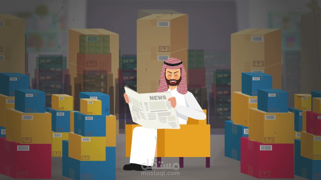 من اعمالي في الموشن جرافيك لشركة منتشر لتقنية المعلومات