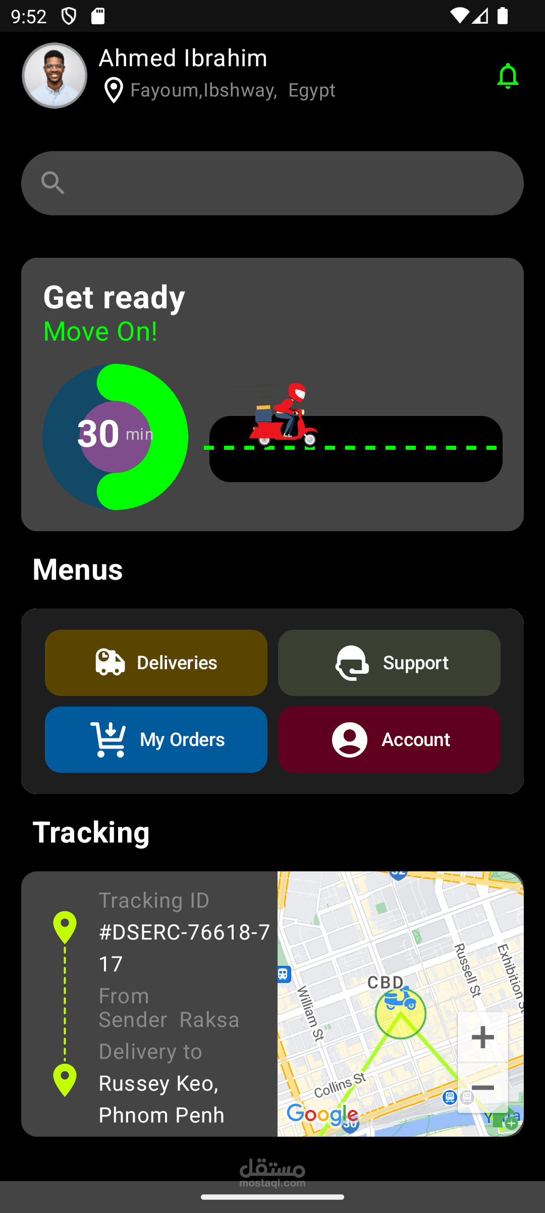 Parcel delivery App