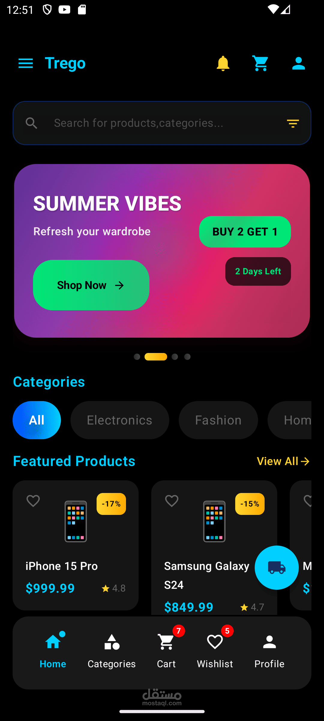 Trego Ecommerce App