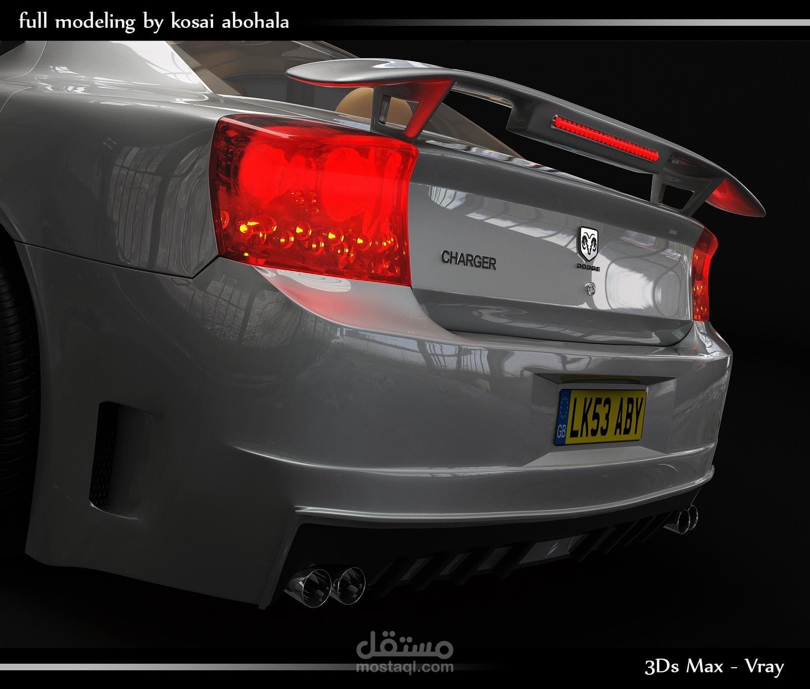 3D model - dodge charger