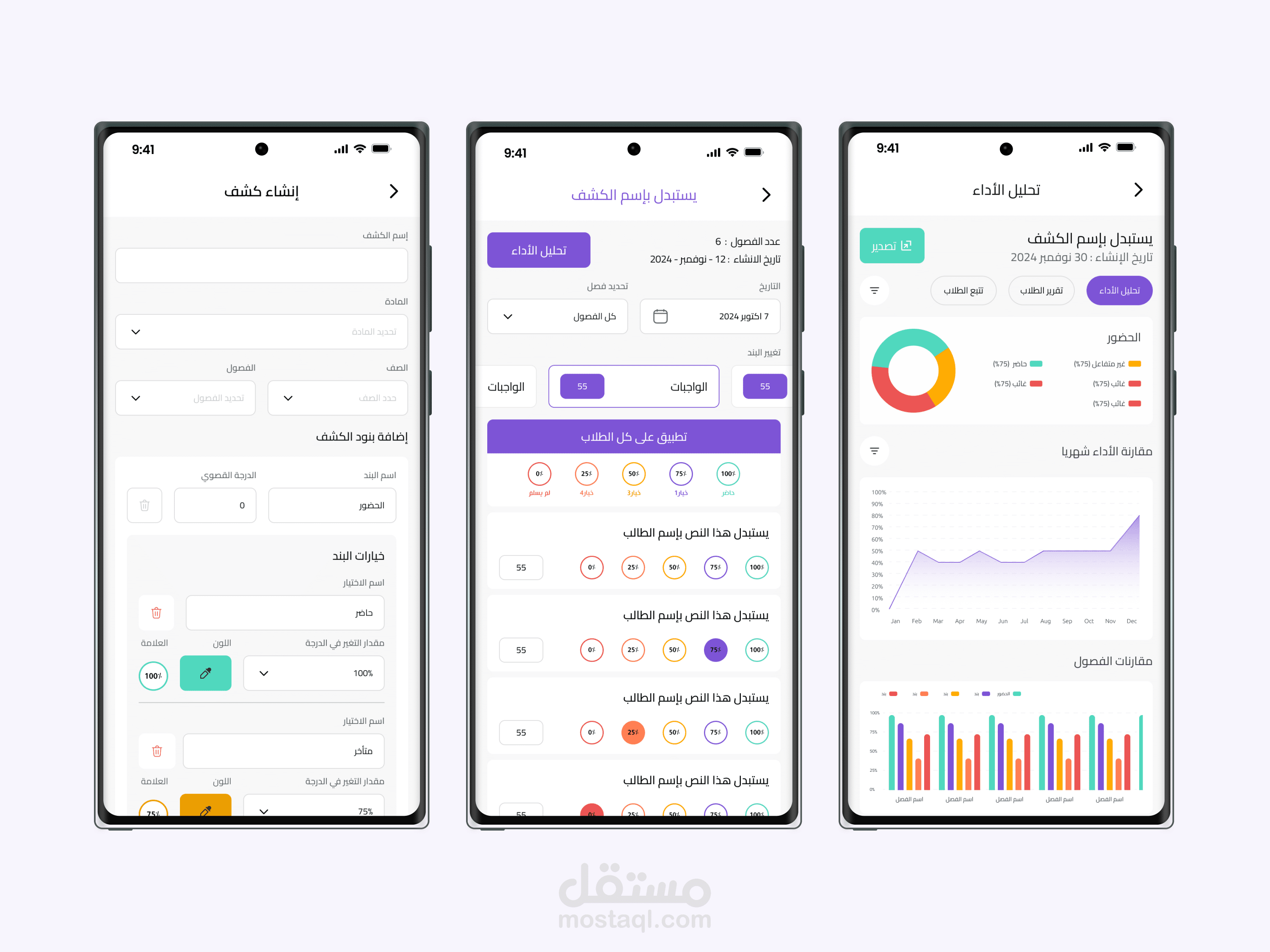 Student Activity Tracker Flow - EdTech Platform UI