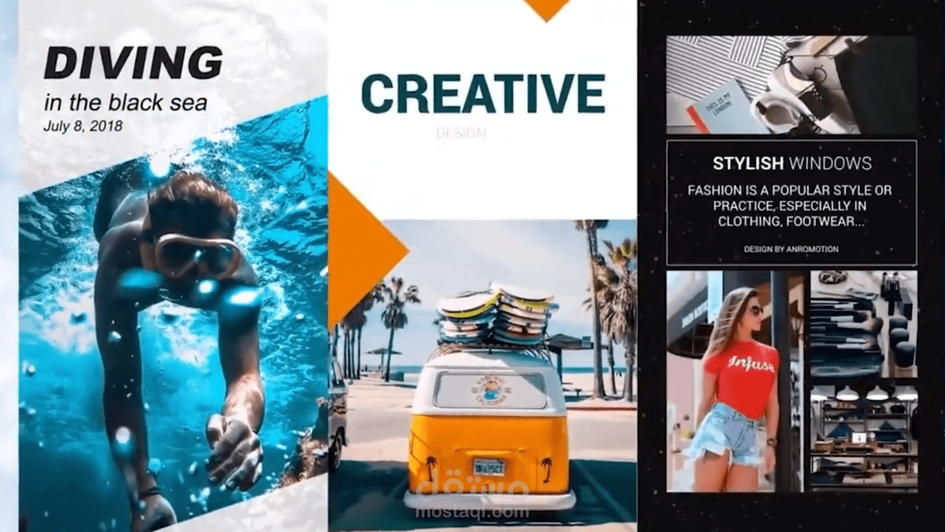 تصميم فيديوهات بأفكار متنوعة Reels