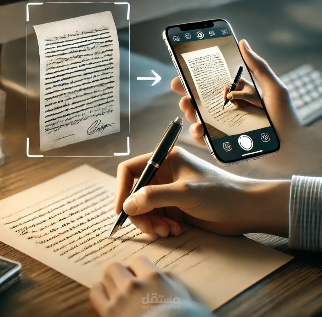 تحويل النصوص اليدوية إلى ملفات رقمية بدقة واحترافية!