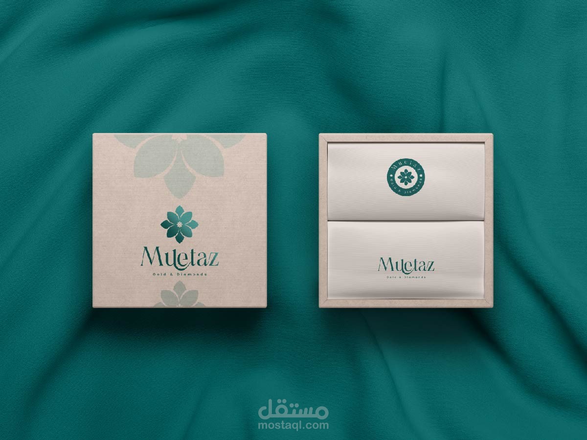 brand identity for jewelry store Muetaz