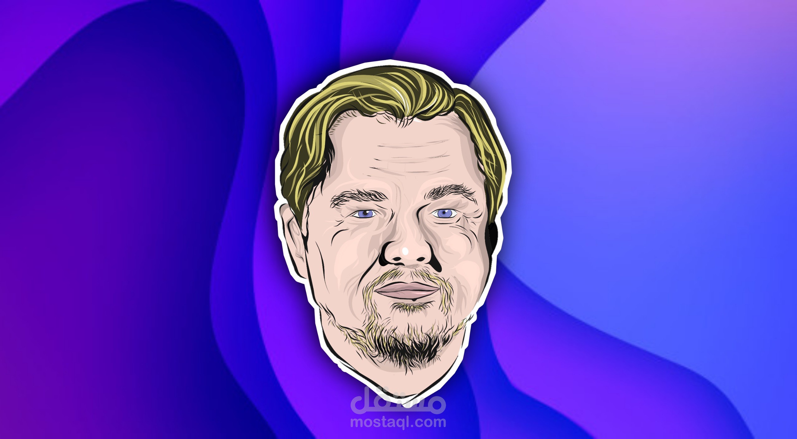 بورتريت بطريقة vector