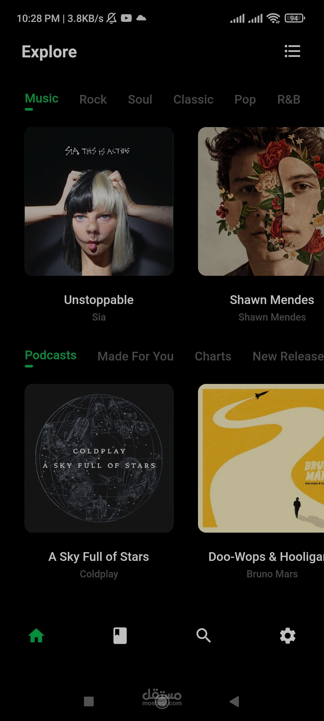 Spotify clone - FLUTTER