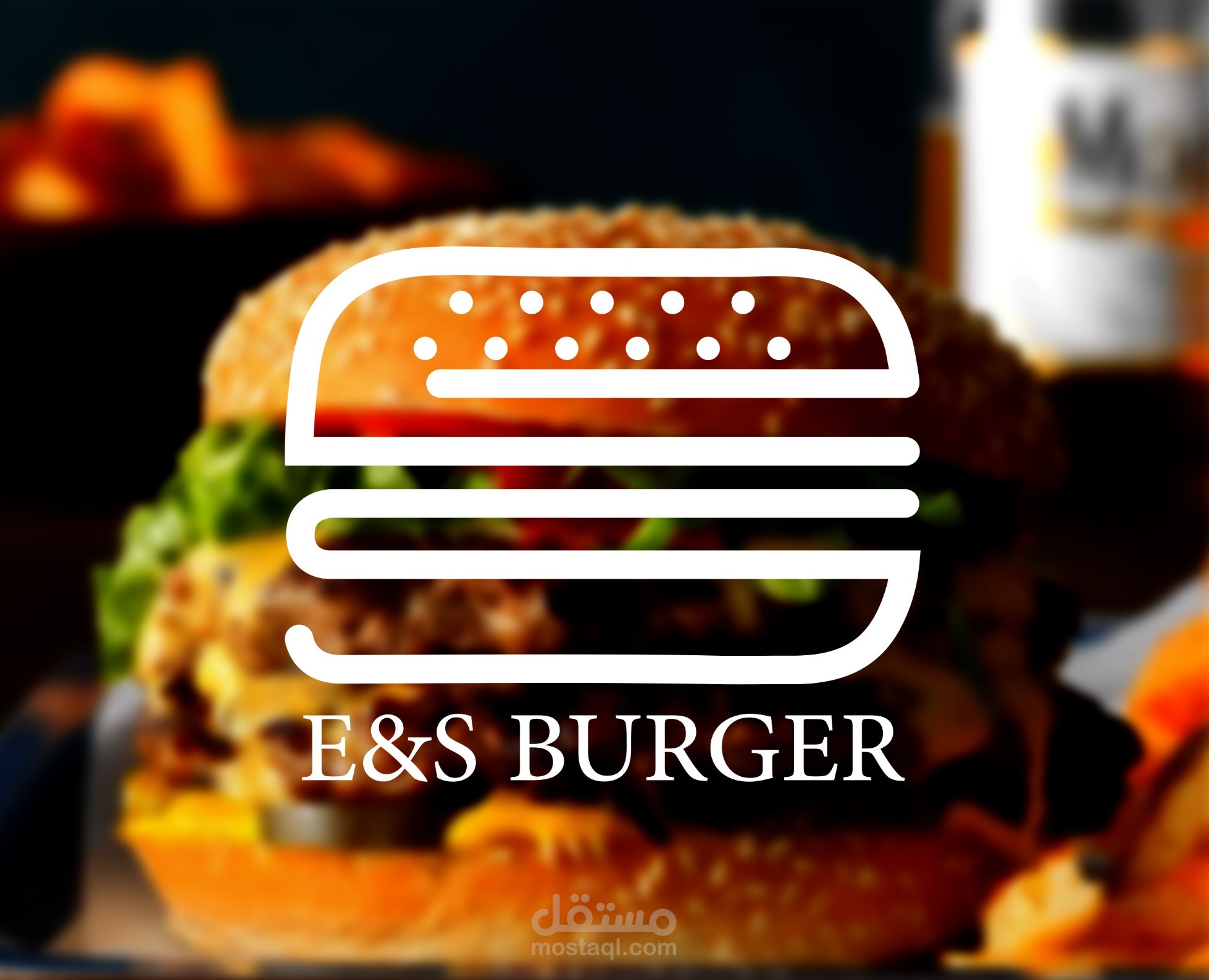 E&S BURGER ( Logo Design )