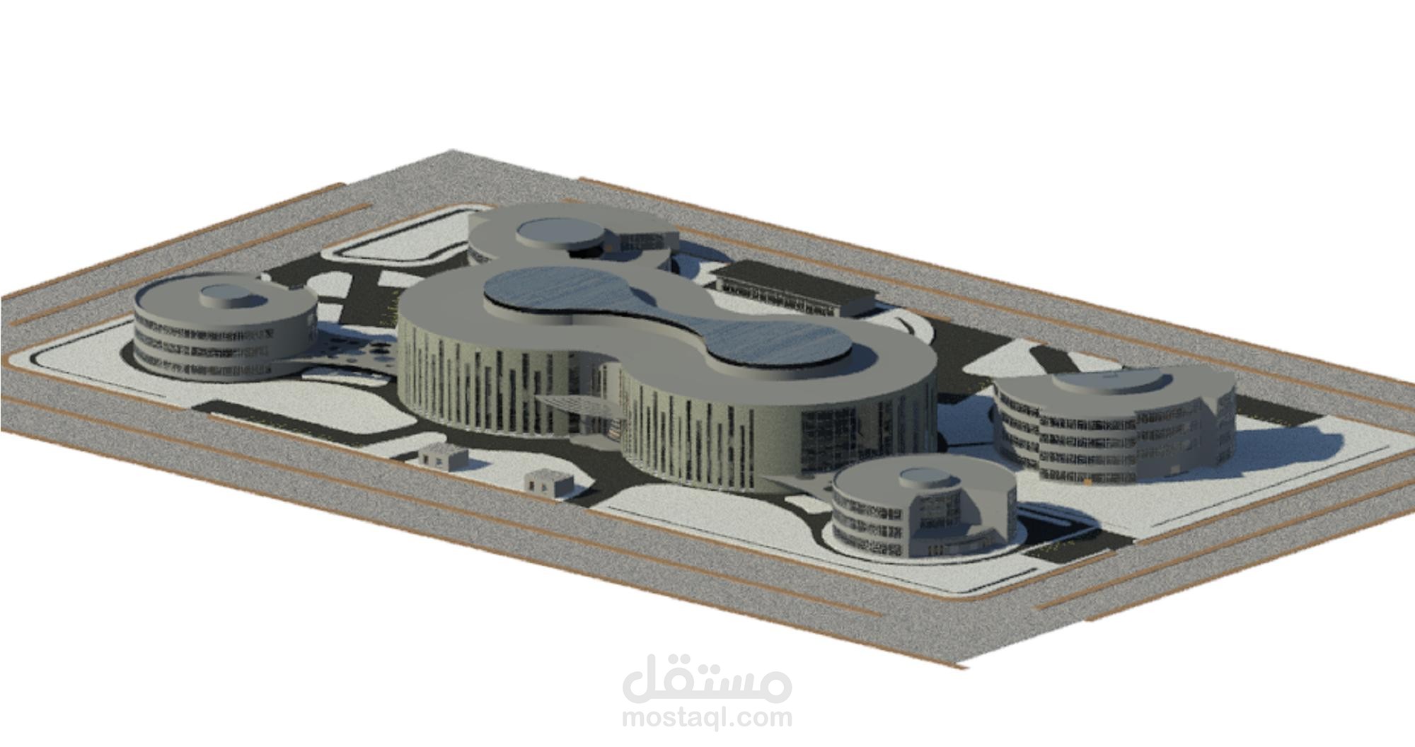 تصميم معماري باستخدام الريفيت