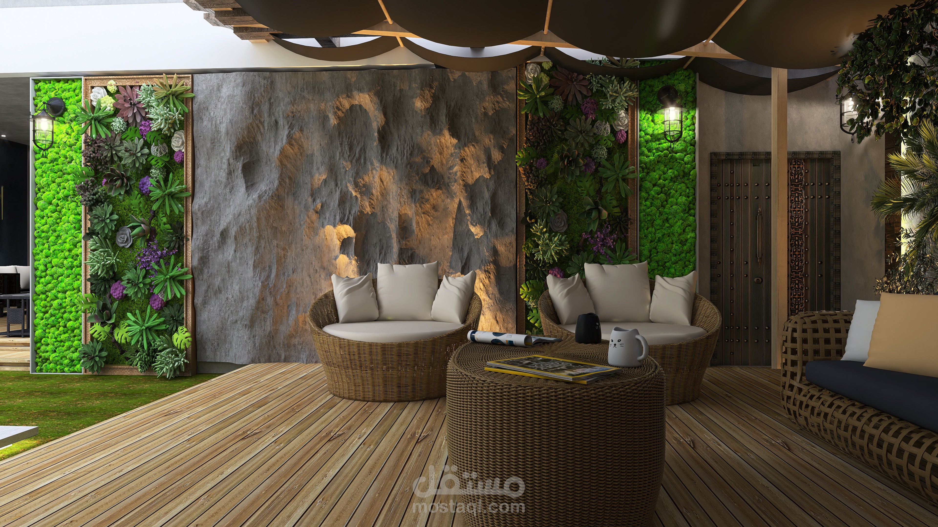 تصميم حديقة المنزل