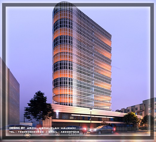 محاكاة لكراج سيارات طابقي في احدى المدن الاوروبية