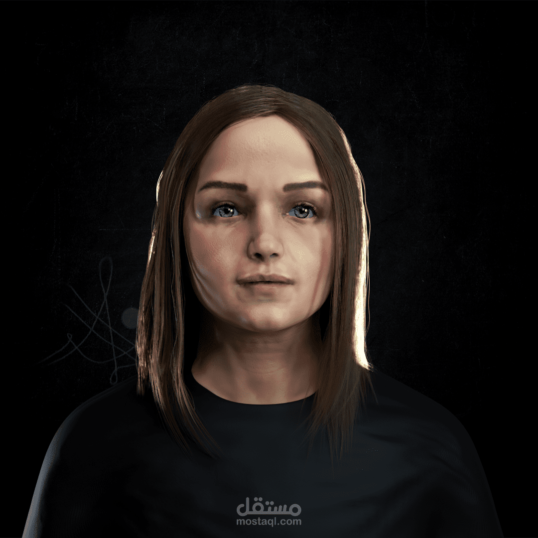 3D portrait للفنانة ولاء عزام