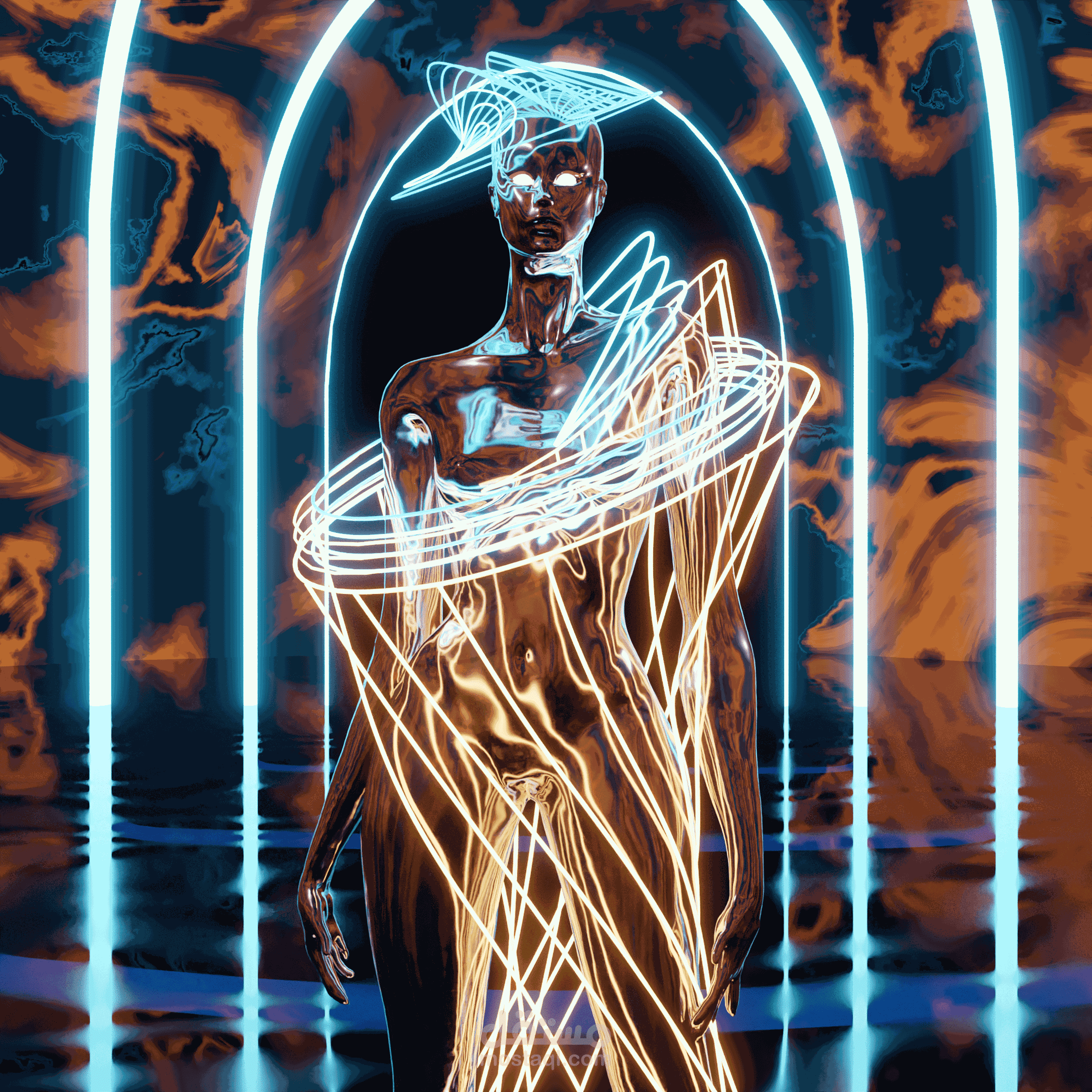 تحويل سكيتش فاشن ديزاين لمجسم ثري دي مع فديو انميشن