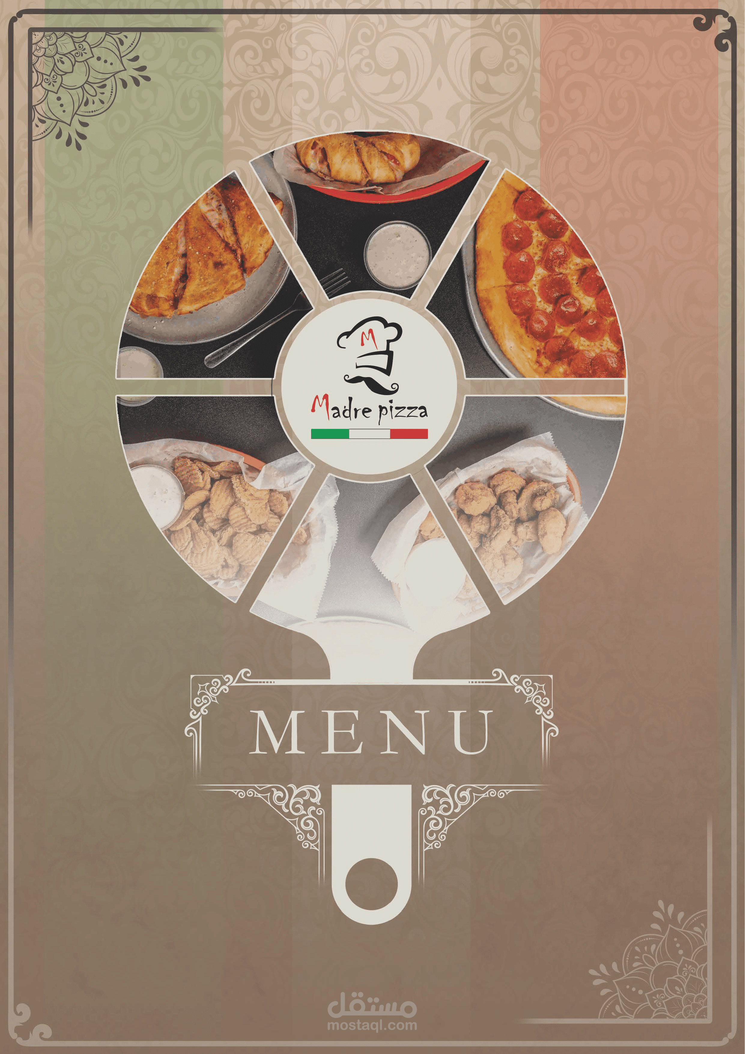 تصميم منيو لمطعم