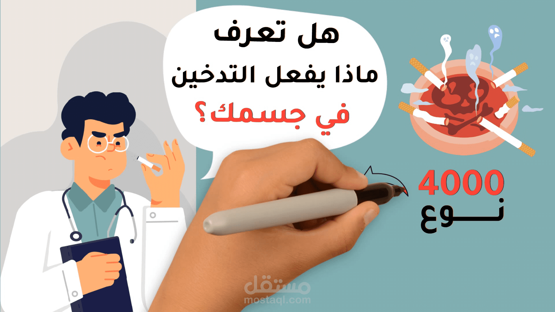 تصميم فيديو وايت بورد انيميشن تعليمي