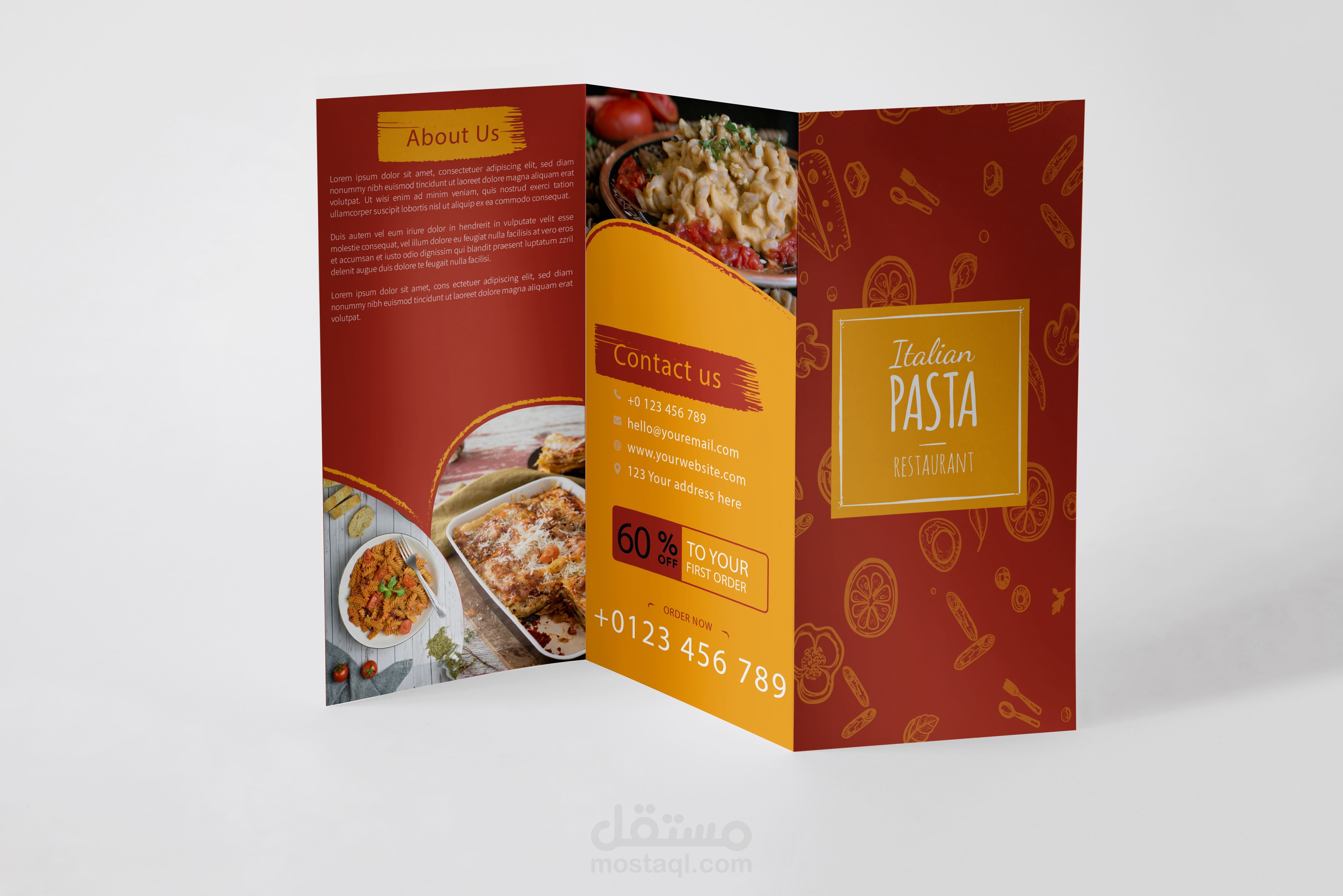 Pasta Menu Design-تصميم منيو