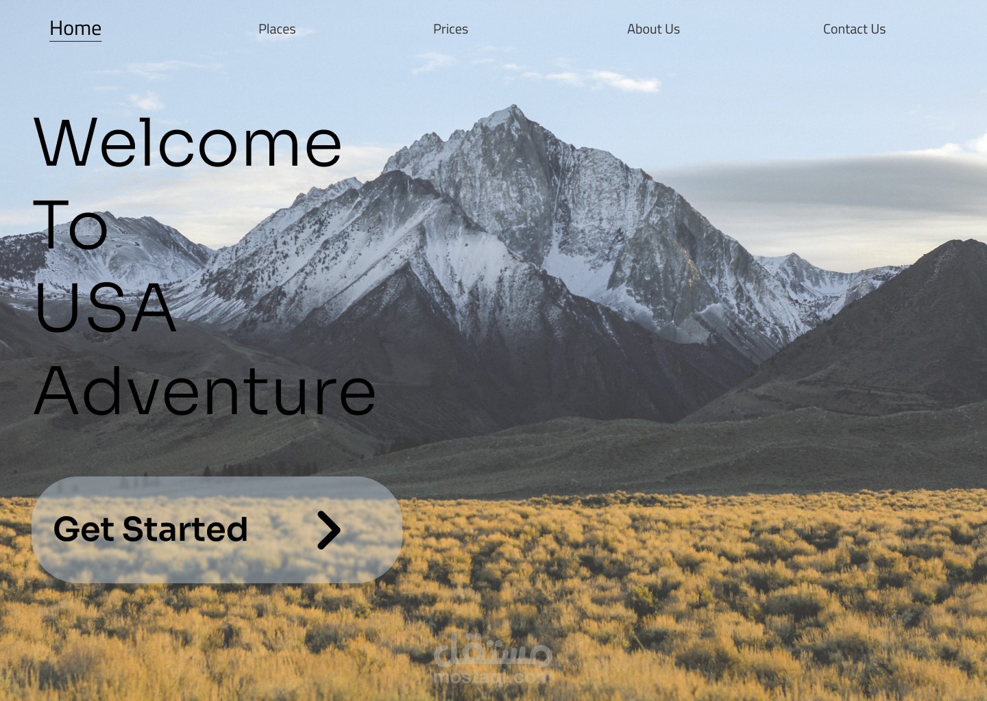 landing page