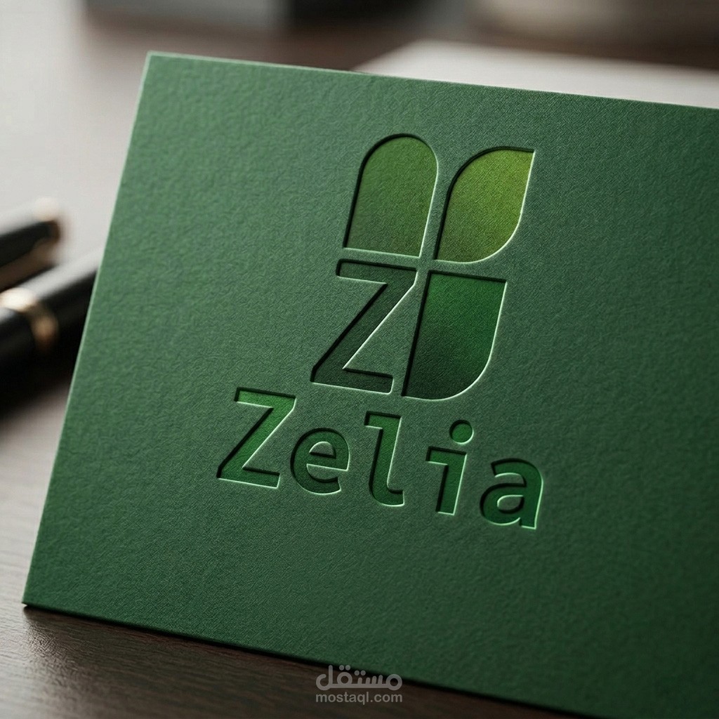 Zelia:  تصميم شعار و بناء هوية بصرية كاملة ودليل إرشادي لعلامة تجارية زراعية مستدامة.