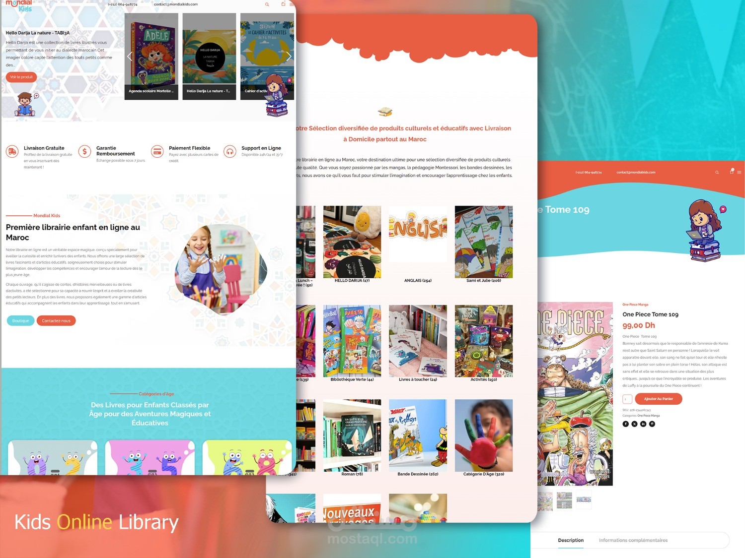 تطوير متجر Mondial Kids الإلكتروني لعرض منتجات أطفال وتحسين SEO