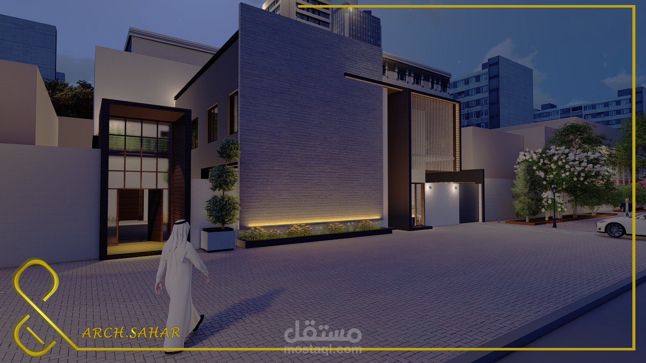 تصميم فيلا صغيرة في السعودية