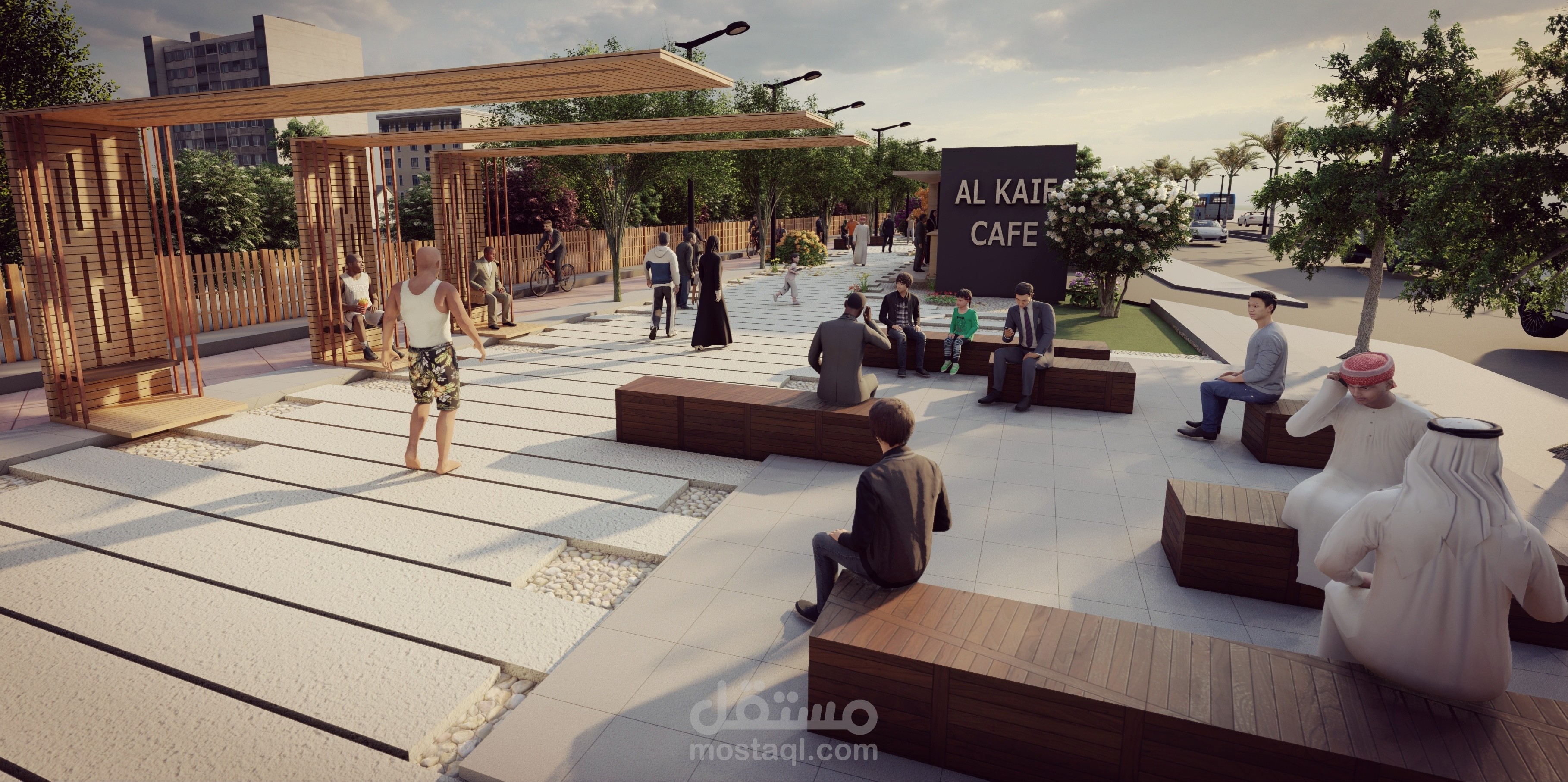 تصميم ممشى في السعودية