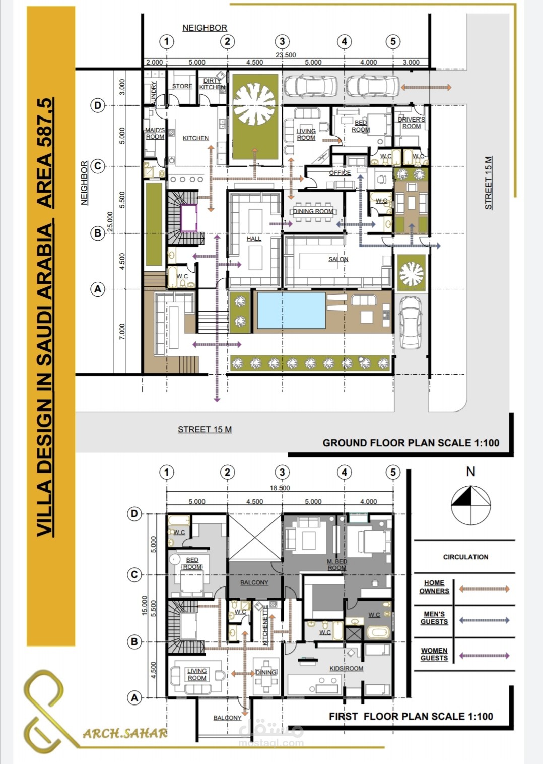 مخططات فيلا
