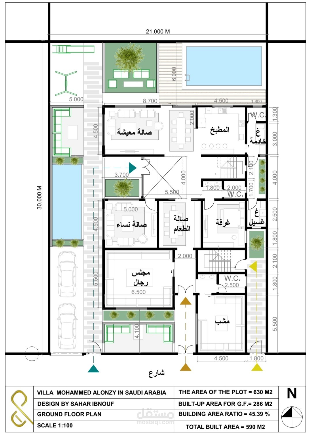 تصميم مخططات فيلا بالسعودية