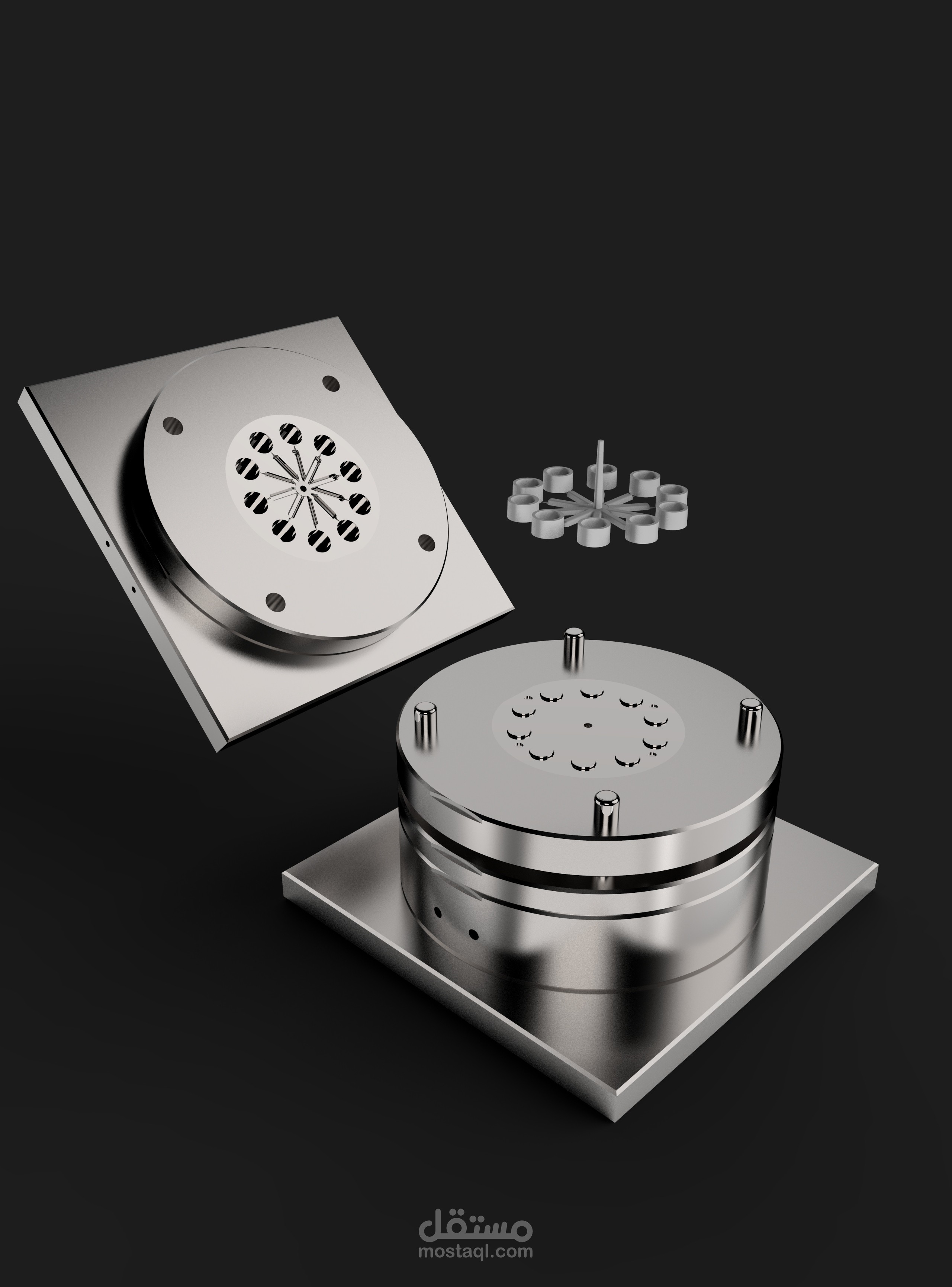 Two plates plastic injection mold design