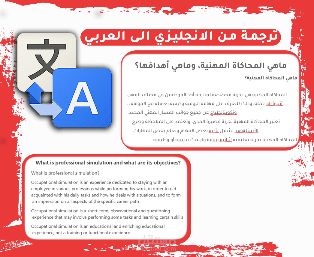ترجمة مقالات من الانجليزي بجودة عالية وبالصور