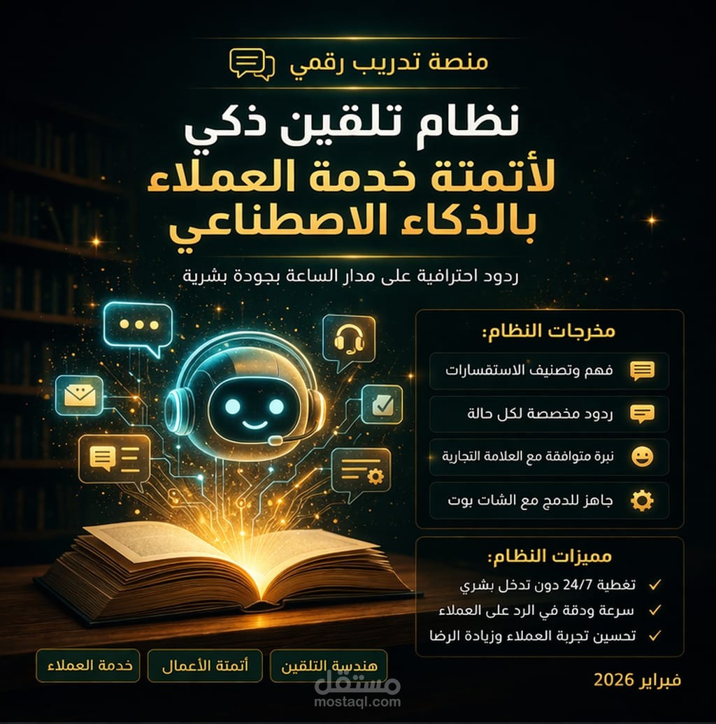 تصميم نظام تلقين لأتمتة خدمة العملاء بالذكاء الاصطناعي